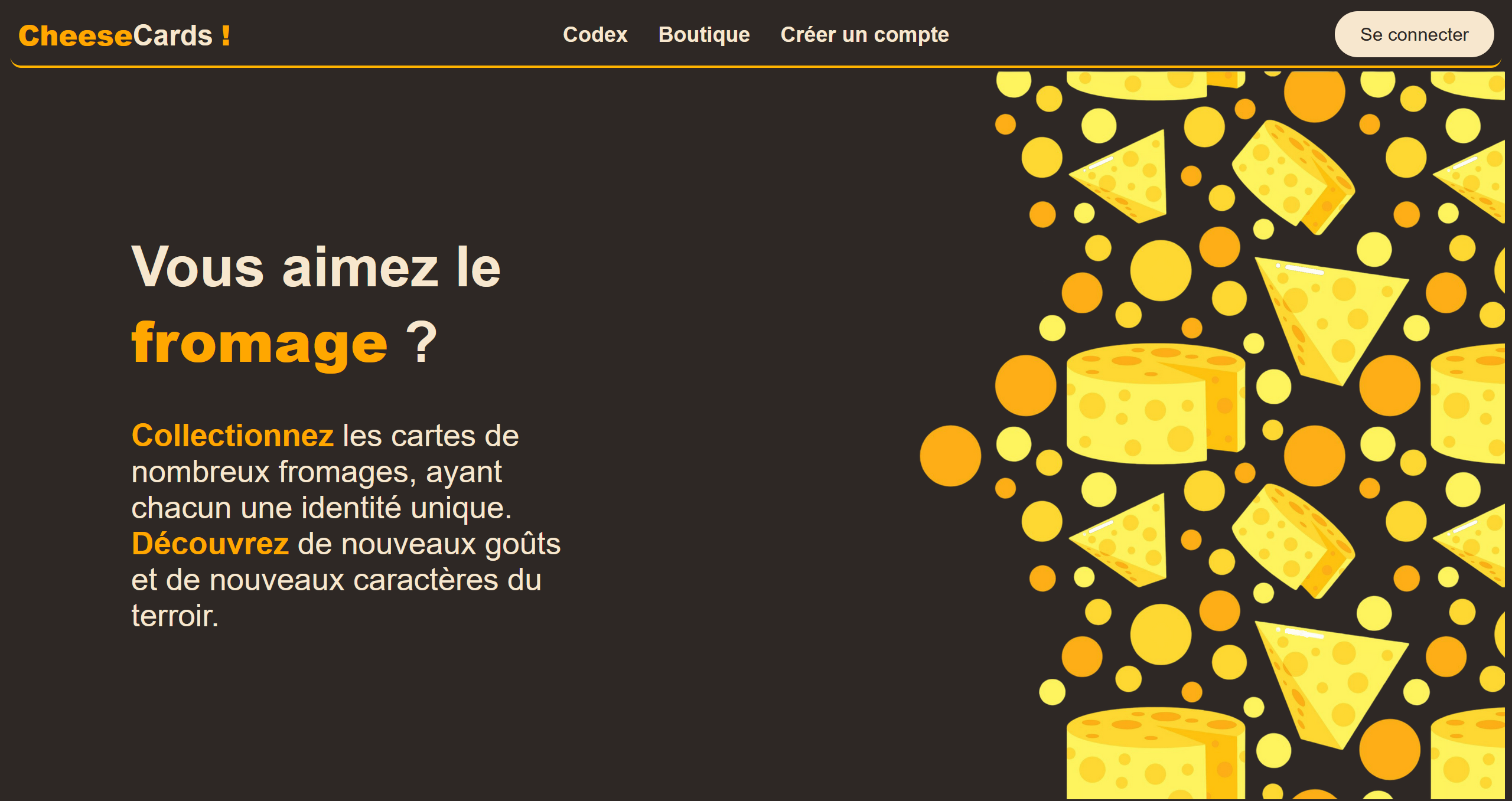 Accueil CheeseCards